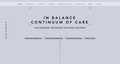 Desktop Screenshot of inbalancecontinuum.com